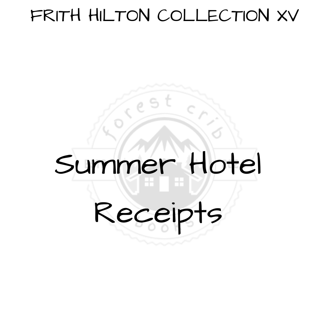 Illustration for Summer Hotel Receipts